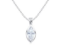 Cute Grain Shaped Silver Necklaces SPE-3833